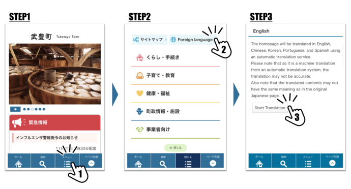 自動翻訳の仕方