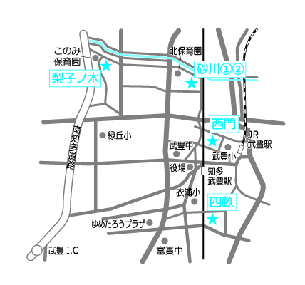 地図：武豊町民小菜園