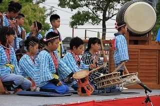 写真：お囃子（富貴市場区）