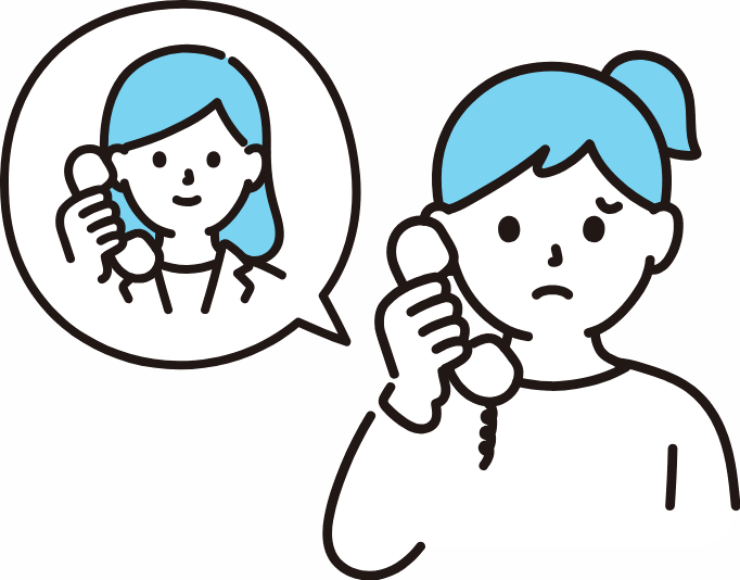 相談する女性