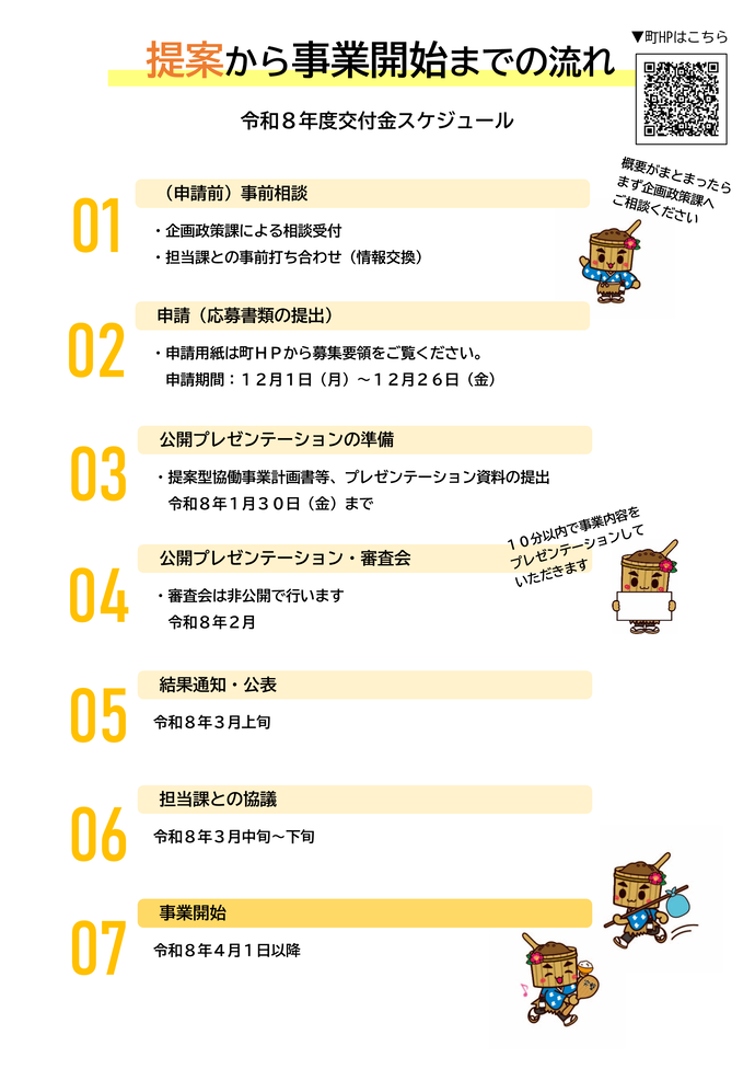 令和8年度提案型協働事業スケジュール