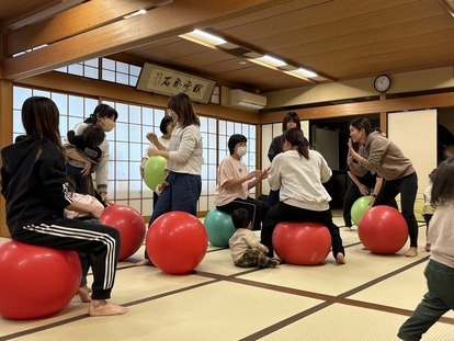 バランスボールの様子2